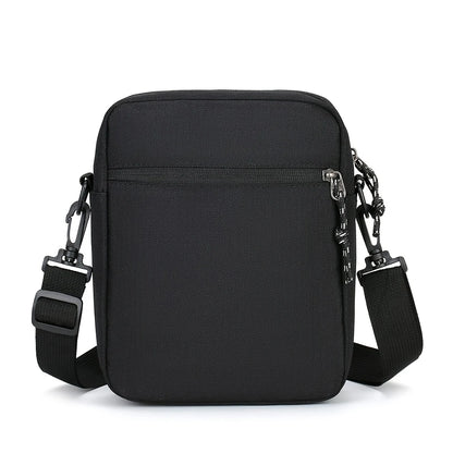 Men's Oxford Crossbody Bag – Trendy Logo Print Shoulder Bag