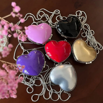 Heart Shape Mini Crossbody Bag – Women's Evening Chain Purse