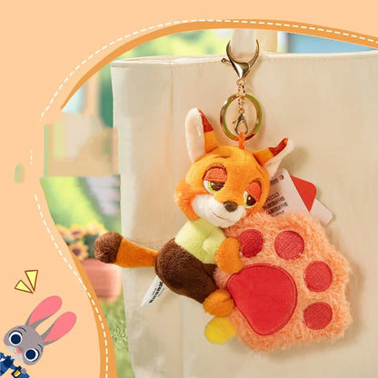 Zootopia Plush Keychain Doll – Cute Bag Charm Pendant