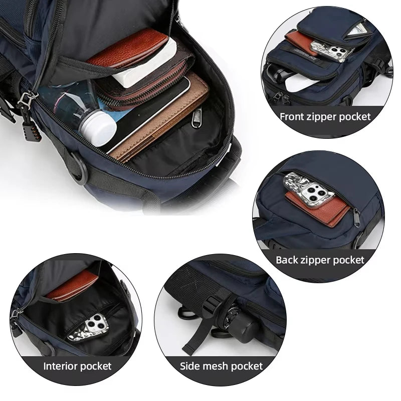 Men's Oxford Crossbody Sling Bag – Outdoor Chest Pack
