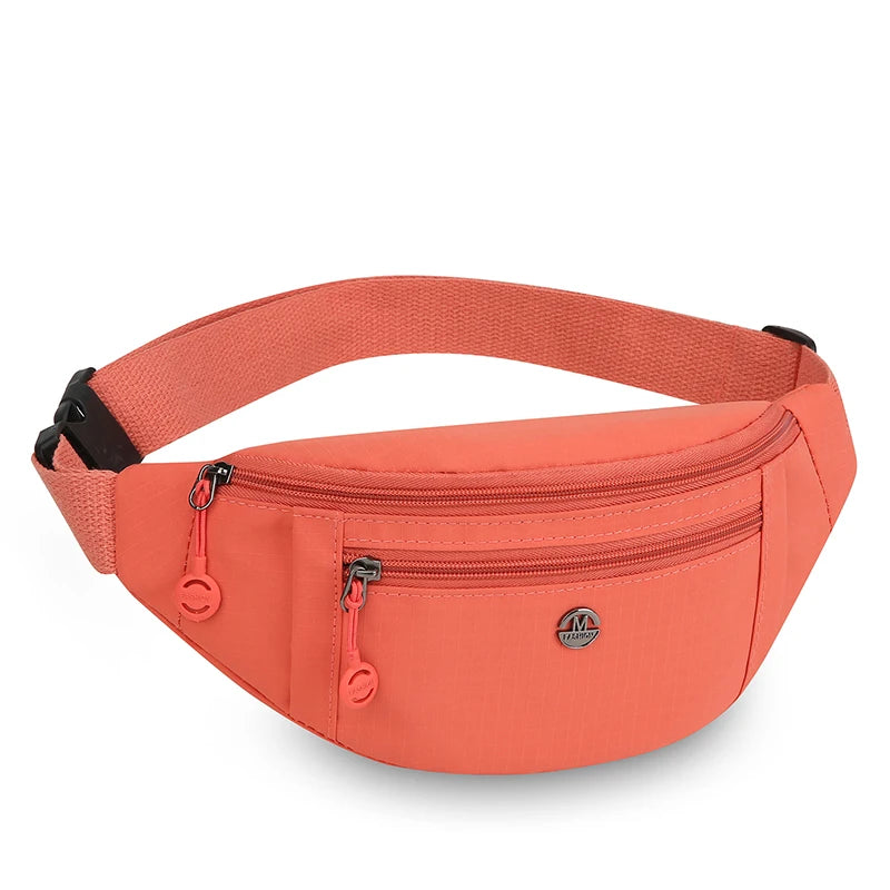 Waterproof Nylon Waist Pack – Convertible Crossbody Chest Bag