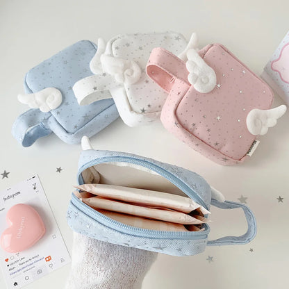 Angel Wing Star Makeup Bag – Cute Girls Cosmetic Pouch