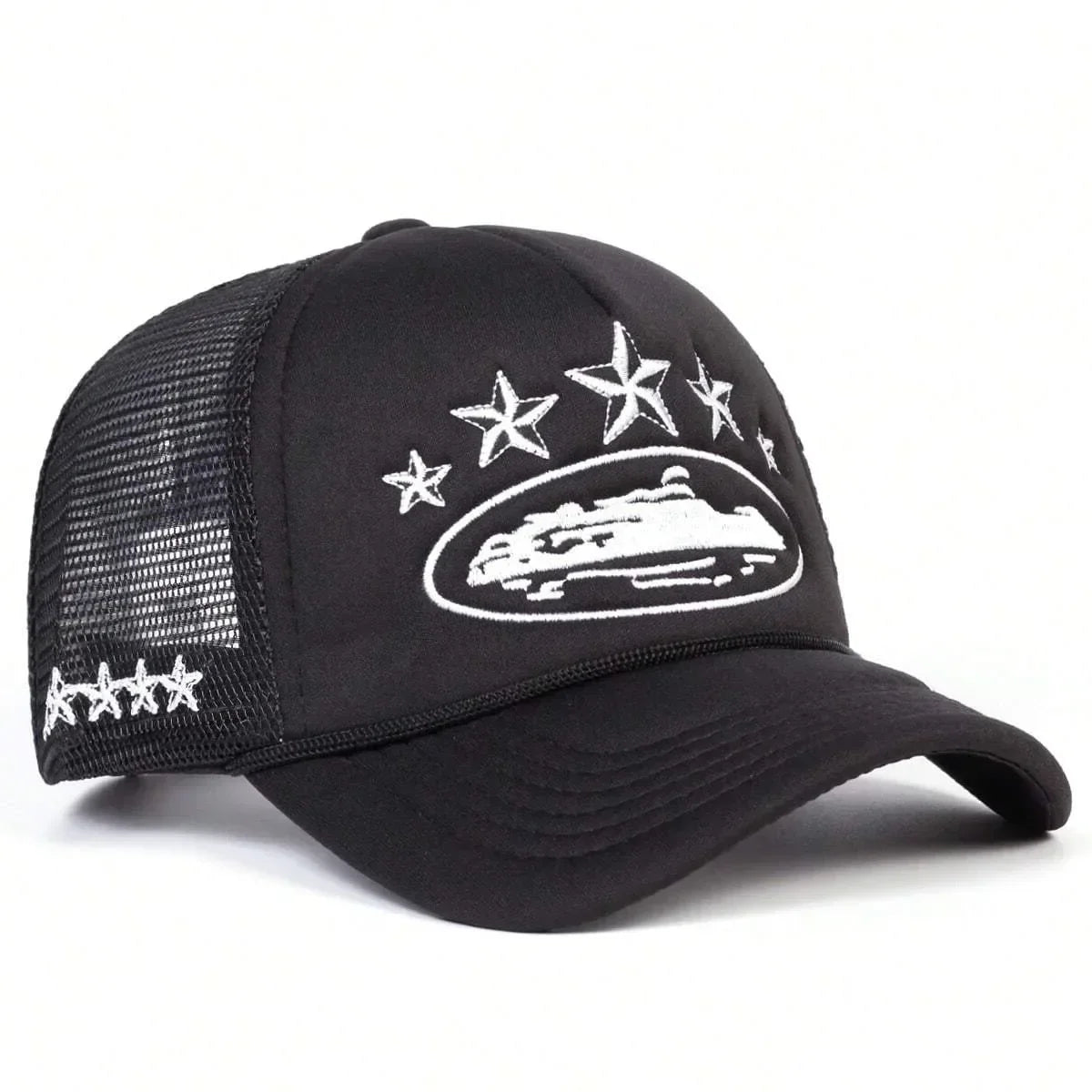 Unisex Men Women Cap Pentagram Embroidery Baseball Net Caps Spring Summer Outdoor Adjustable Casual