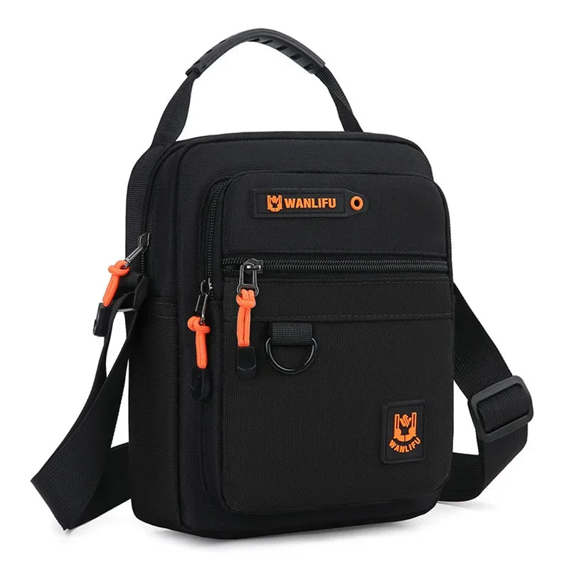 Men's Oxford Messenger Shoulder Bag – Lightweight Crossbody Purse
