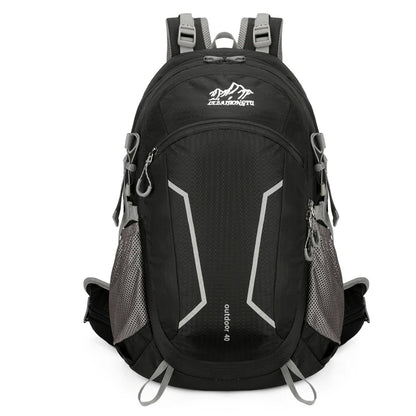 40L Hiking Backpack with Detachable Frame, Breathable Mesh Back & Rain Cover