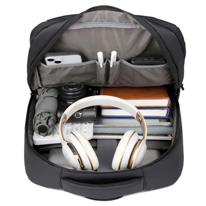 Large Capacity Travel Backpack with USB Charging Port – Water-Resistant Business Bag for Men