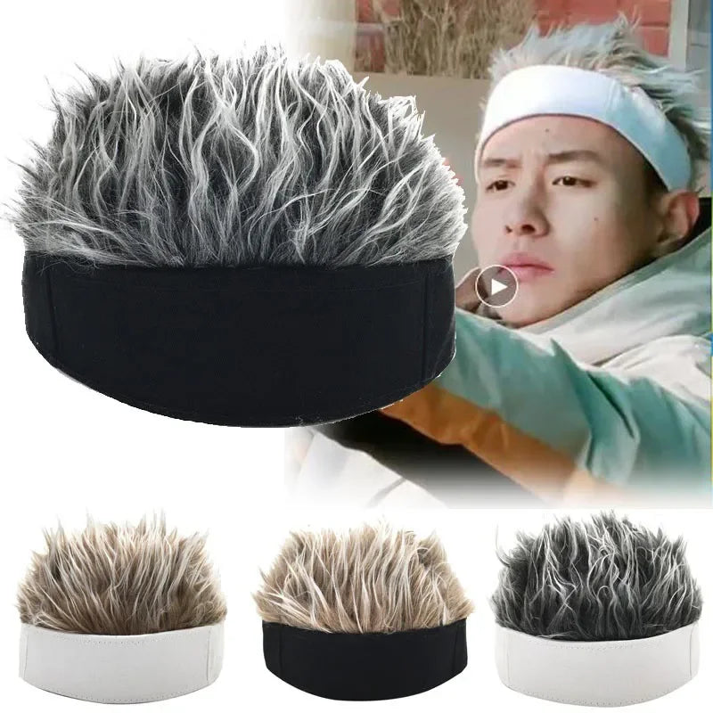 Funny Wig Hat – Hip Hop Fake Hair Cap for Men & Cosplay