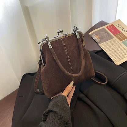 Retro Clip Clasp Crossbody Bag – Mini Phone Purse Shoulder Bag
