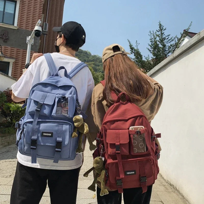 Canvas School Backpack – Laptop Bag for Teen Boys & Girls