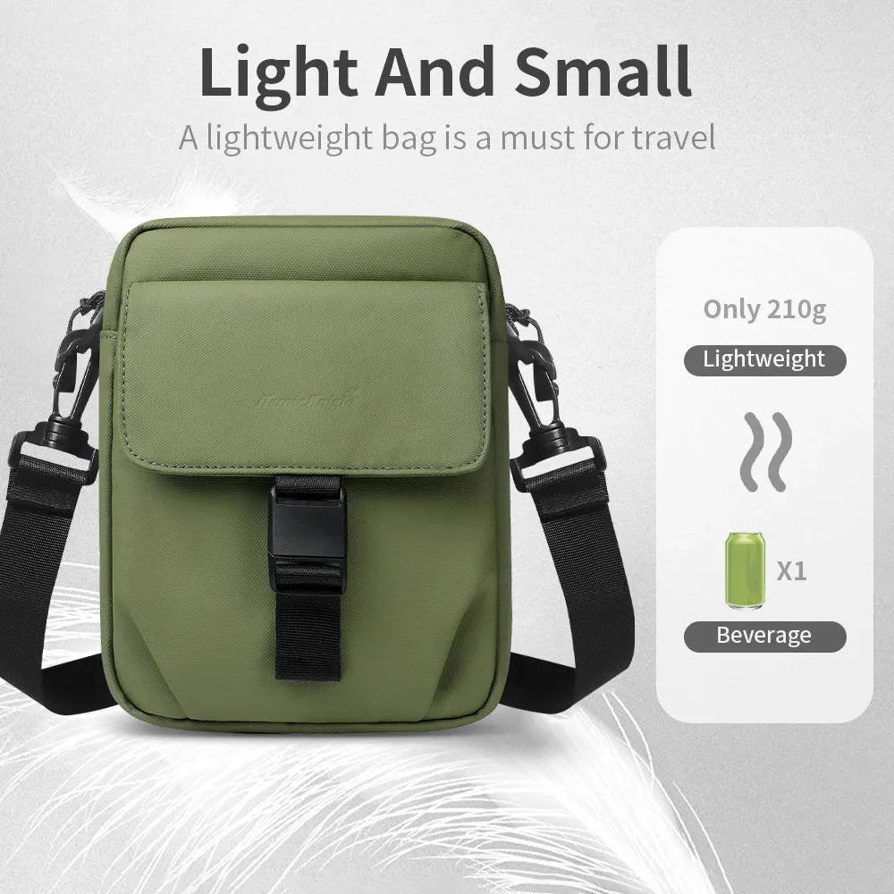 Waterproof Crossbody Bag for Men – Lightweight Shoulder Messenger Bag with Phone Pouch
