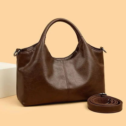 PU Leather Tote Bag for Women – Large Capacity Shoulder & Crossbody Handbag