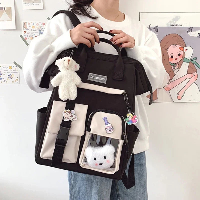 Kawaii Backpack for Women Teen Girls Cute School Bag