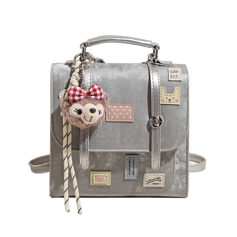 Cute Mini Backpack for Women – Korean Aesthetic Satchel Bag