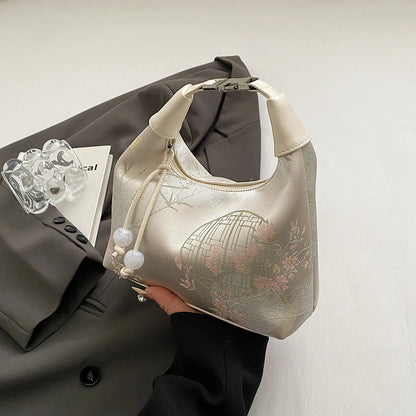 Chinese Embroidery Silk Crossbody Bag – Luxury Women's Purse