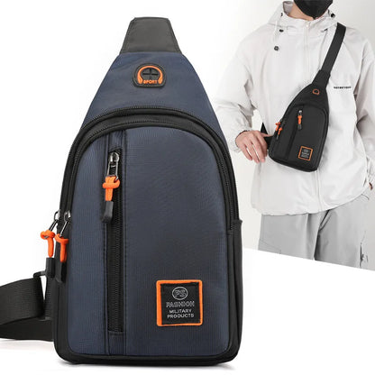 Men's Waterproof Oxford Crossbody Bag – Sports & Travel Chest Pouch