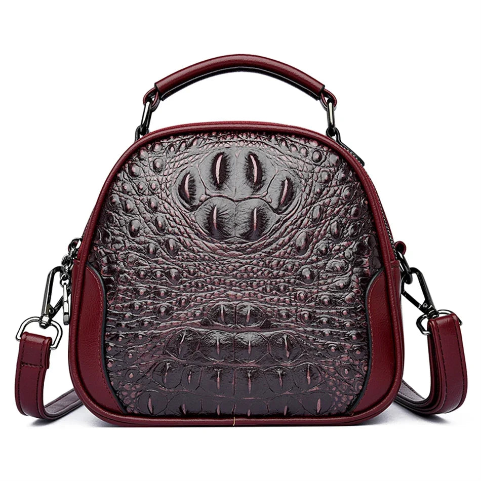Crocodile Leather Crossbody Bag – Luxury Women's Shoulder Handbag