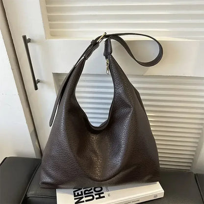 Women's Large Leather Tote Bag – Shoulder & Messenger Handbag
