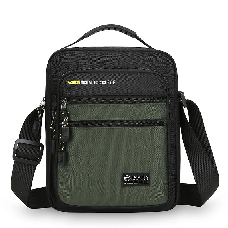 Men's Crossbody Bag – Large Capacity Multi-Pocket Shoulder Bag