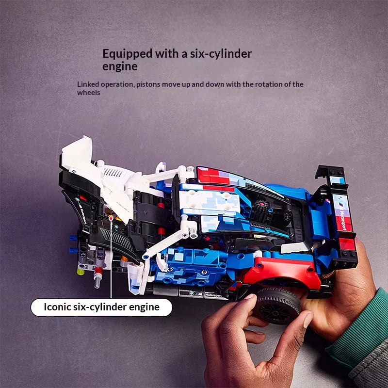 LEGO Technic 42226 BMW M4 GT3 EVO Racing Car – 747 Pieces, Ages 11+