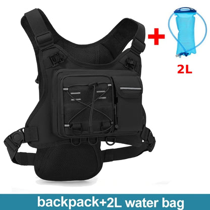 Running Hydration Vest – Men's & Women's Tactical Chest Pack for Cycling & Hiking