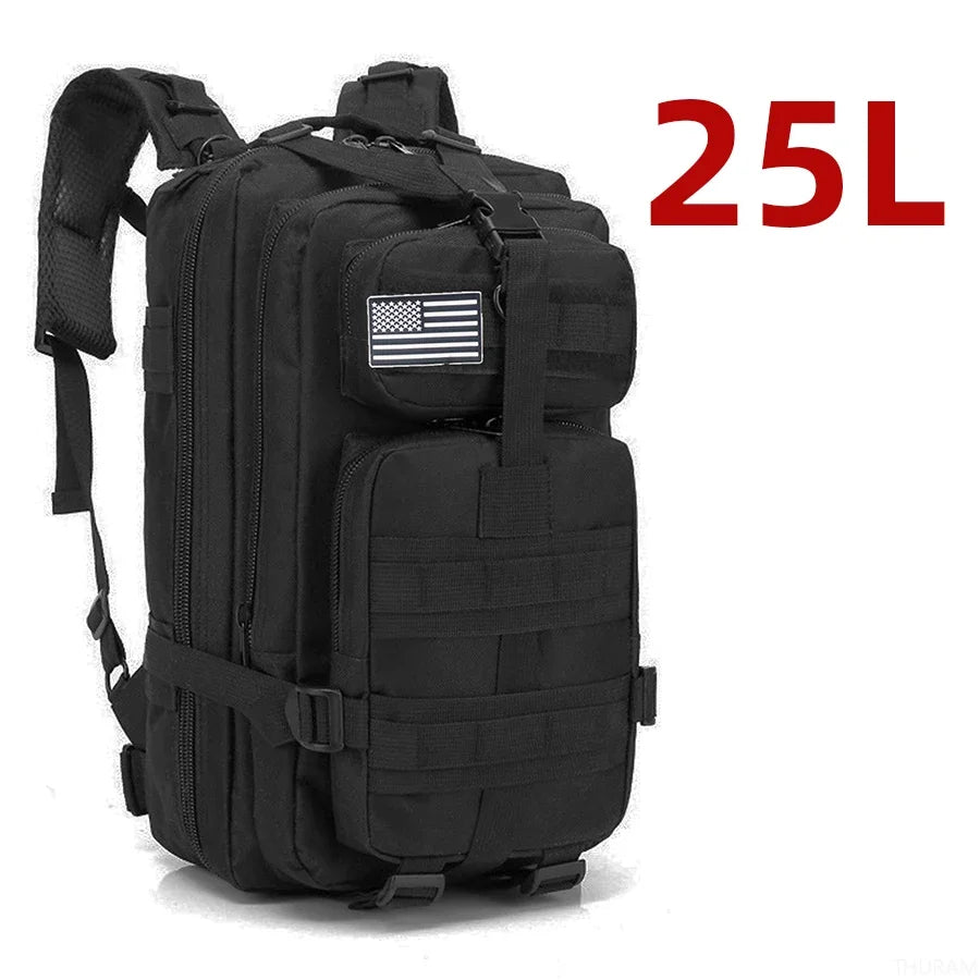 Tactical Backpack 25L/50L Waterproof MOLLE Hunting Camping Hiking Bag