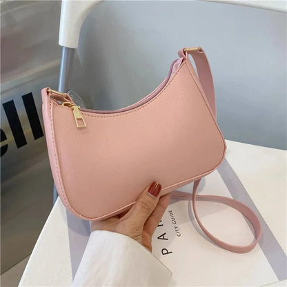 PU Leather Underarm Shoulder Bag for Women