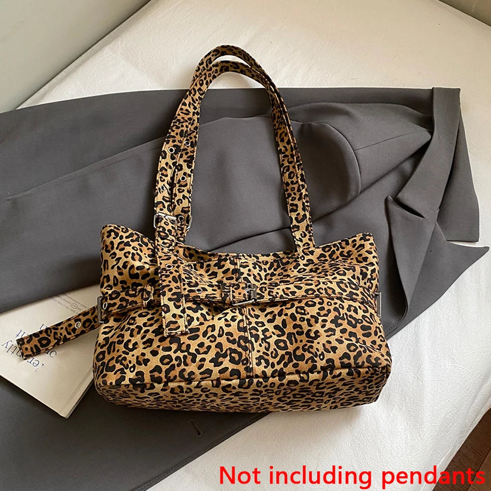 Leopard Print Large Capacity Women's Shoulder Bag