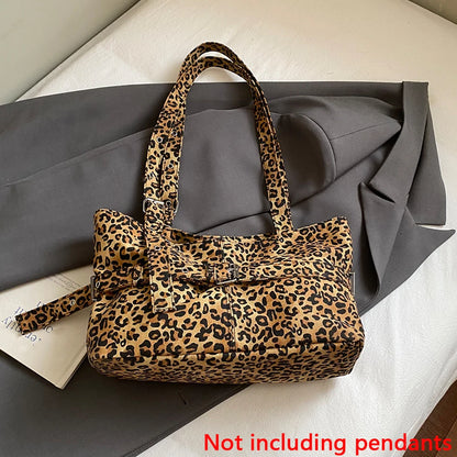 Leopard Print Large Capacity Women's Shoulder Bag