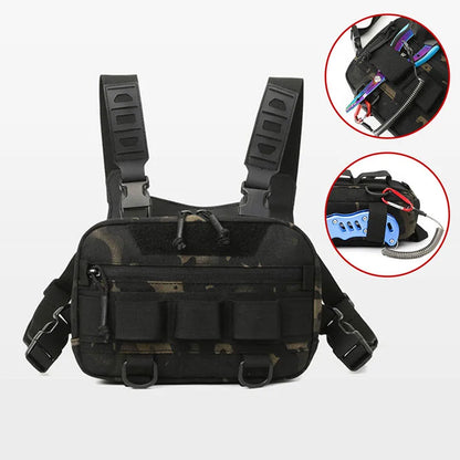 Tactical Chest Rig Bag – MOLLE Vest Front Pouch Daypack