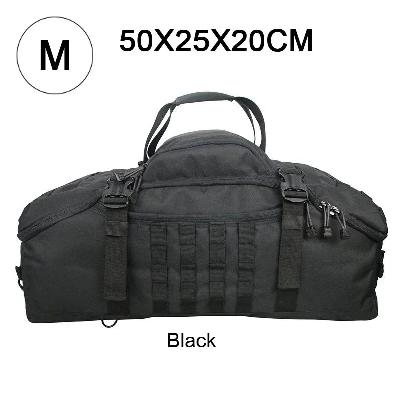 Tactical Duffle Backpack – 25L 45L 80L MOLLE Camping Travel Bag