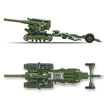 B-4 M1931 Howitzer Military Building Blocks Set – WWII Artillery Model