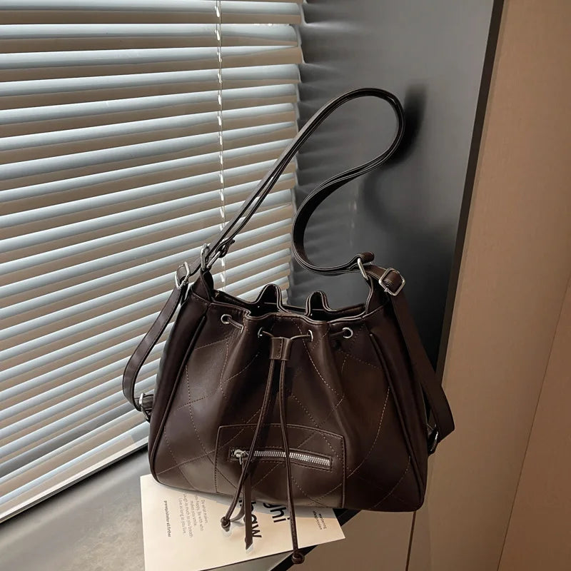 Commuter Tote Bag - Women's Retro Casual Shoulder Backpack