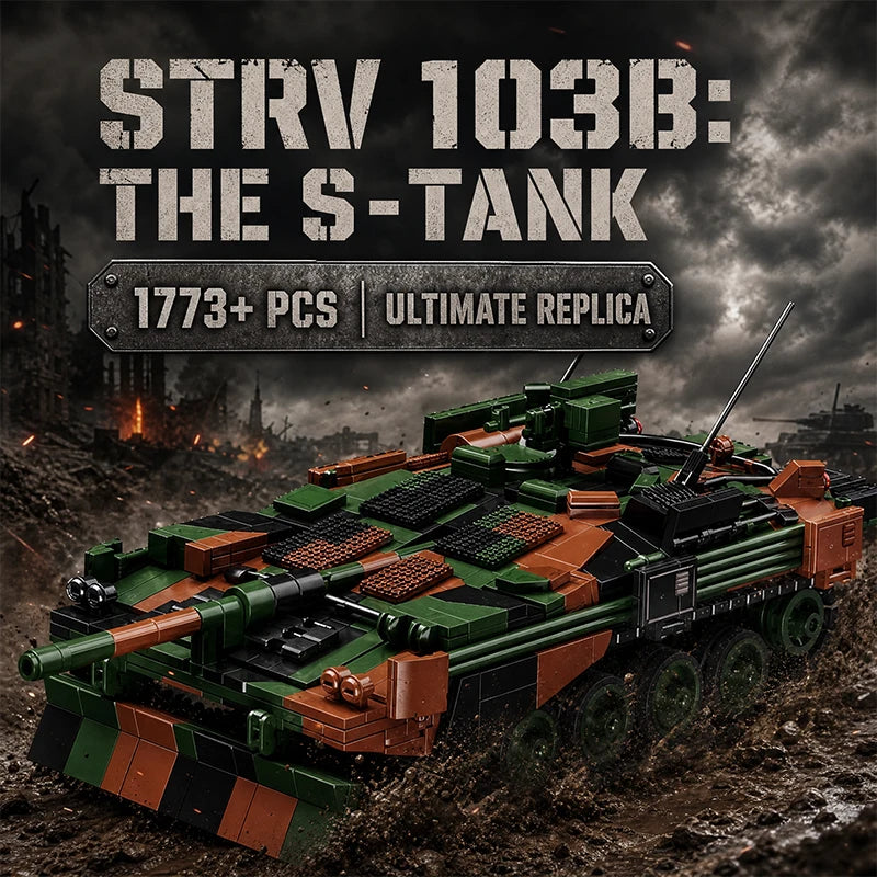 STRV 103B Main Battle Tank Building Blocks Set – 1773 Pcs