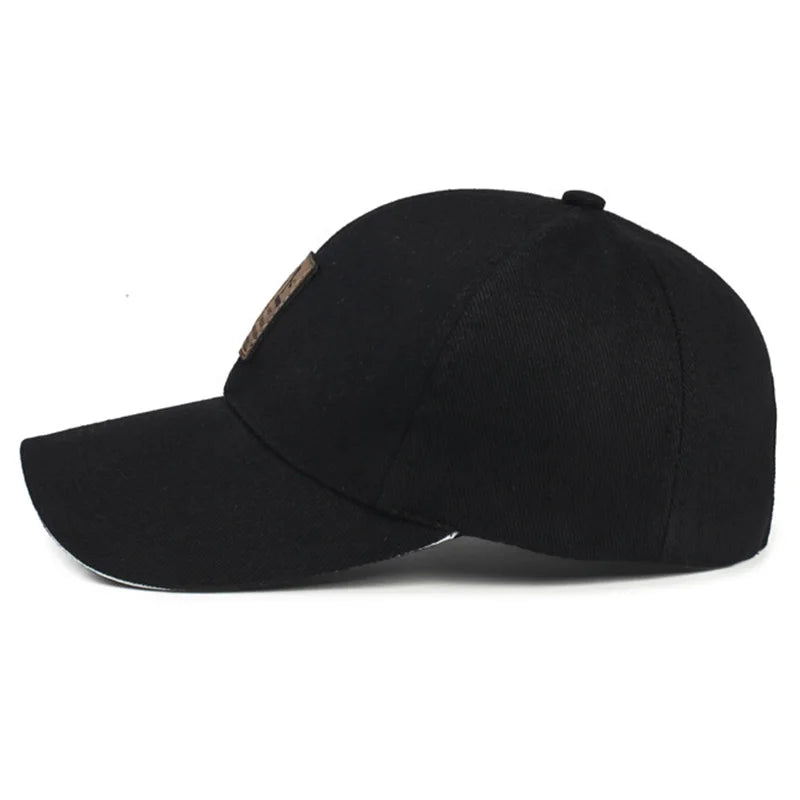 Structured Cotton Baseball Cap – Unisex Adjustable Snapback Sun Hat
