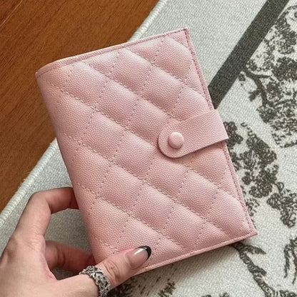 Leather Passport Holder – Women's Quilted Travel Wallet & Card Case