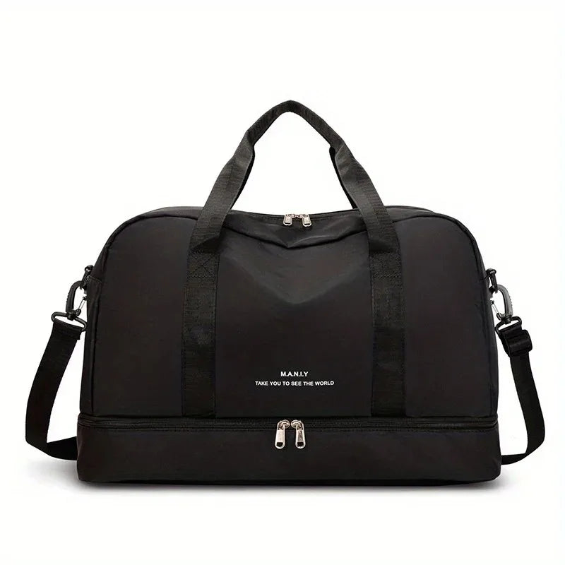 Gym Duffel Bag with Shoe Compartment – Large Sports Travel Bag