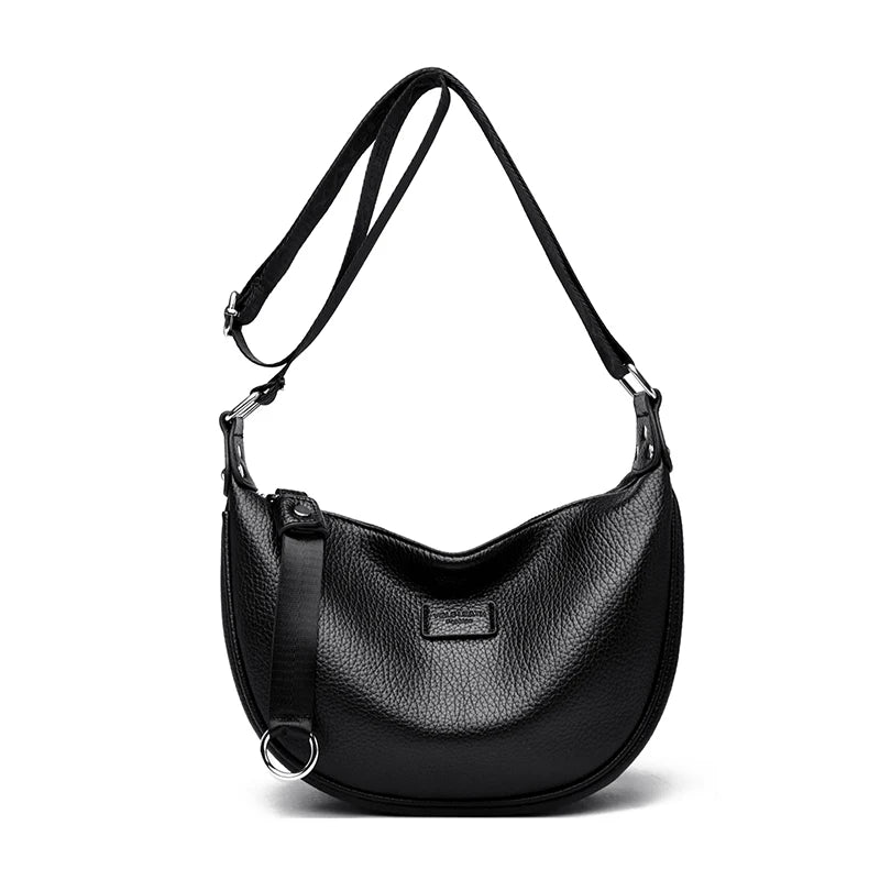 Dumpling Shoulder Bag for Women – Soft PU Leather Commuter Purse