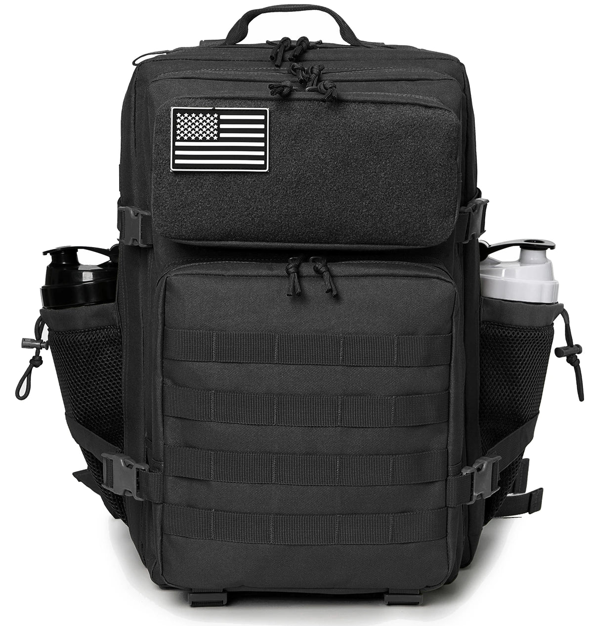 45L Tactical Backpack with Bottle Holder – MOLLE Rucksack for Men