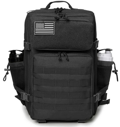 45L Tactical Backpack with Bottle Holder – MOLLE Rucksack for Men