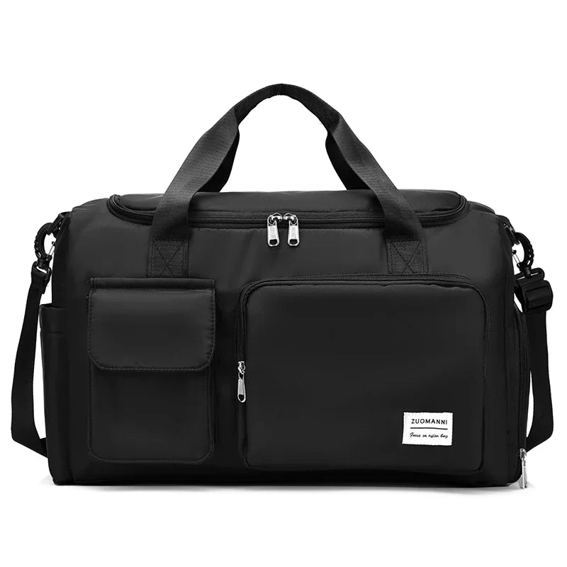 Large Capacity Weekender Duffle Bag with Shoe Compartment