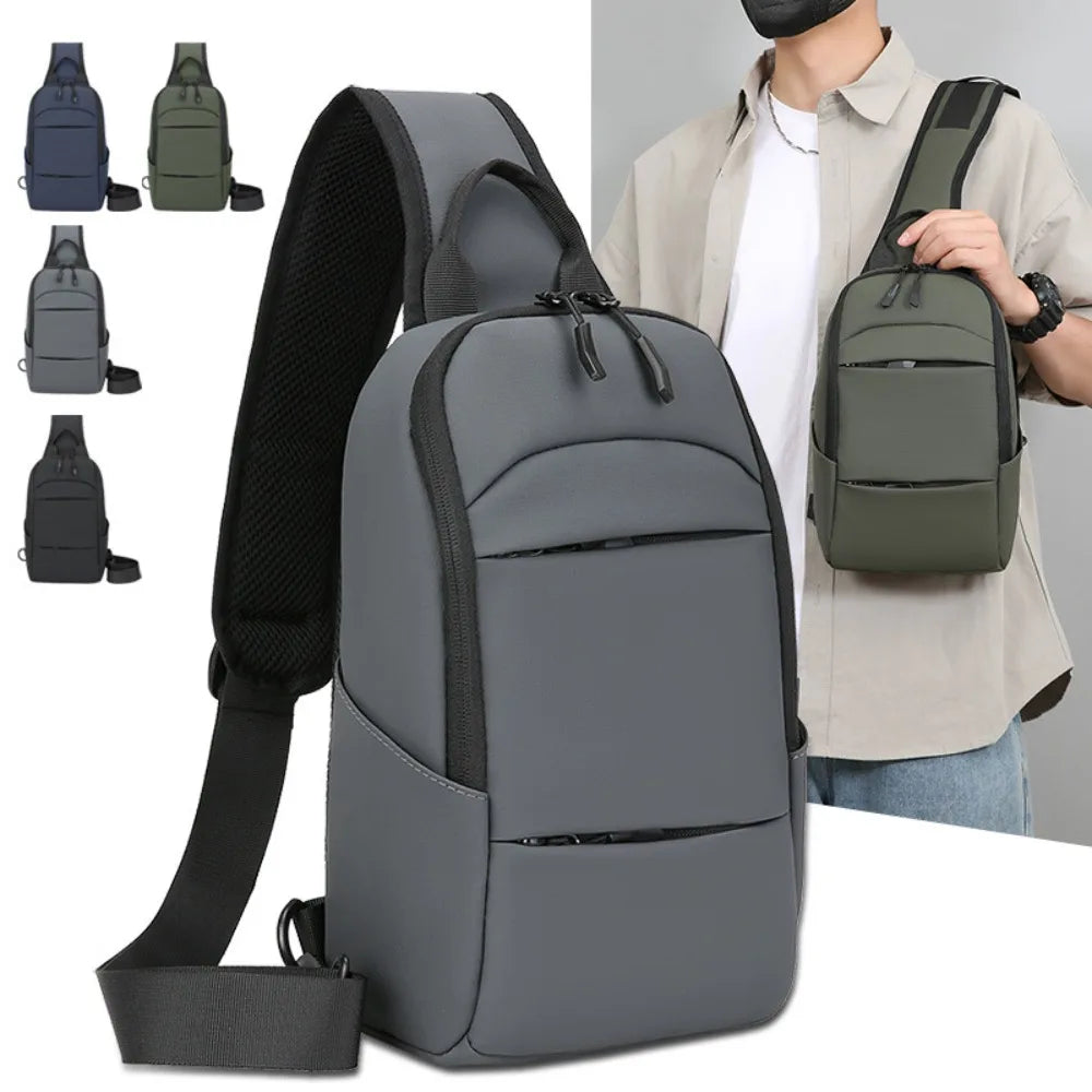 Waterproof Sling Bag for Men – Large Capacity Chest Pack