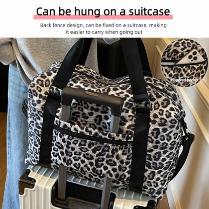 Leopard Print Duffle Bag – Large Gym & Travel Tote