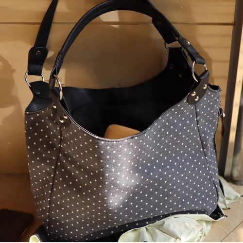 Polka Dot Large Capacity Shoulder Bag for Women – Retro Hobo