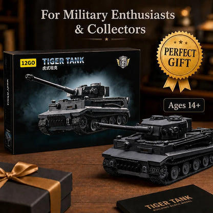 Tiger I Tank MOC Building Set – 1:28 Scale Military Bricks