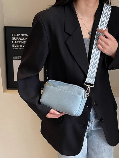 Vegan Leather Crossbody Bag for Women – Minimalist PU Shoulder Bag