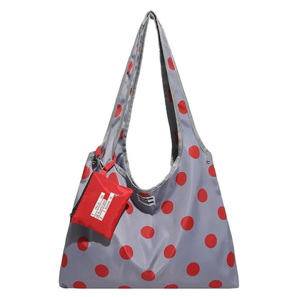 Polka Dot Crossbody Shoulder Bag – Large Capacity with Mini Pouch