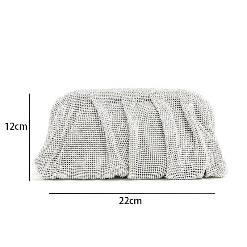 Crystal Evening Clutch Bag – Women's Diamond Party Purse