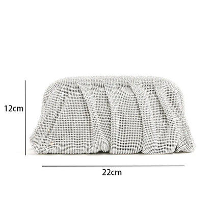 Crystal Evening Clutch Bag – Women's Diamond Party Purse