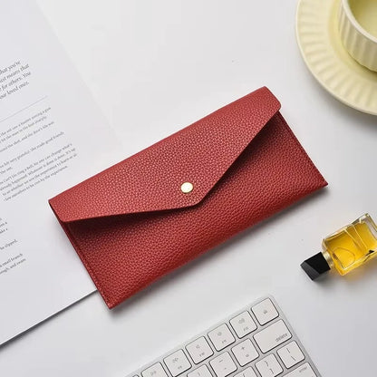 Large Capacity Slim Wallet – Soft Leather Coin & Cash Organizer