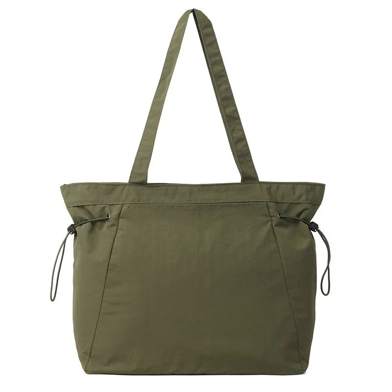 Large Drawstring Tote Bag – Women's Casual Shoulder Bag
